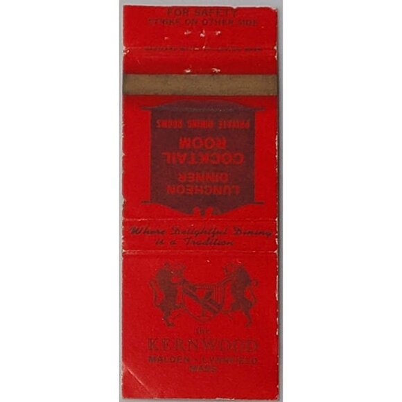 Other - Matchbook Cover Kernwood Restaurant Malden Lynnfield MA Massachusetts